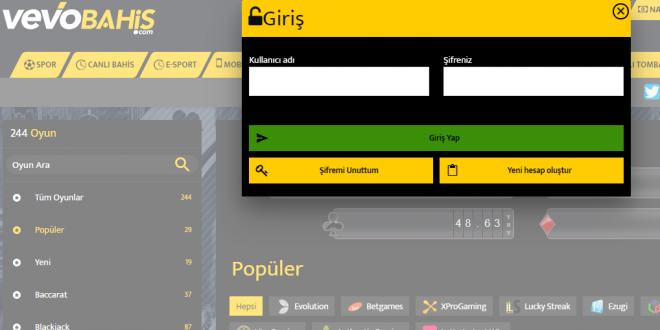 Vevobahis-Giriş